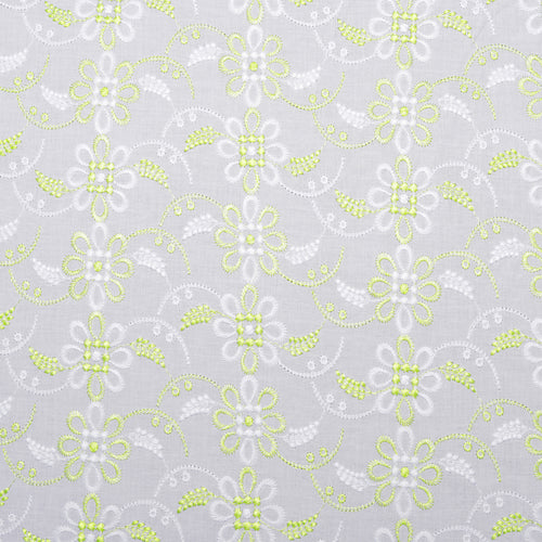 Noah Multi Green Scallop Hakoba Fabric