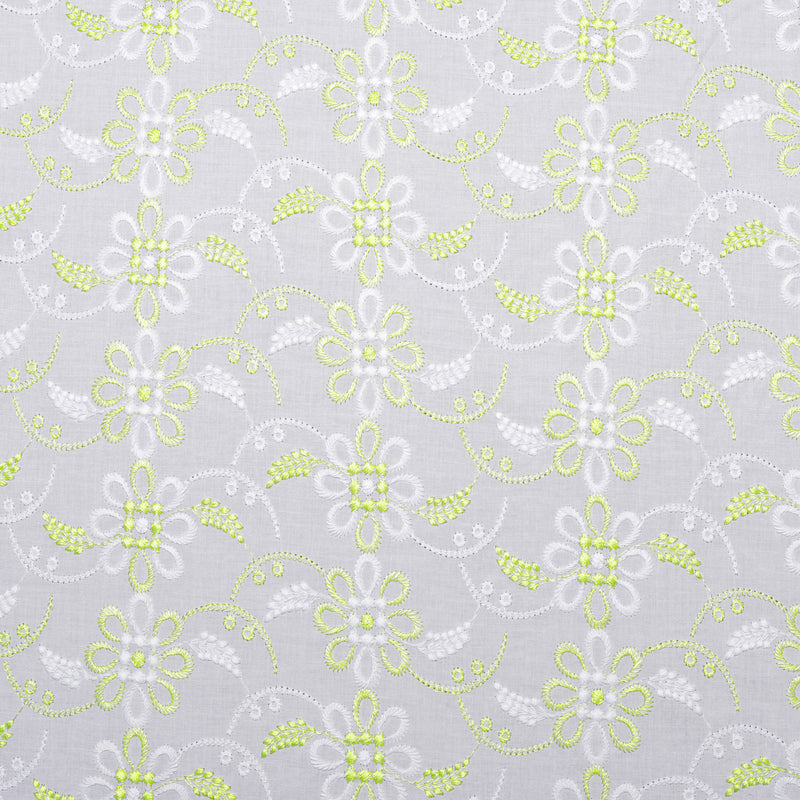 Noah Multi Green Scallop Hakoba Fabric