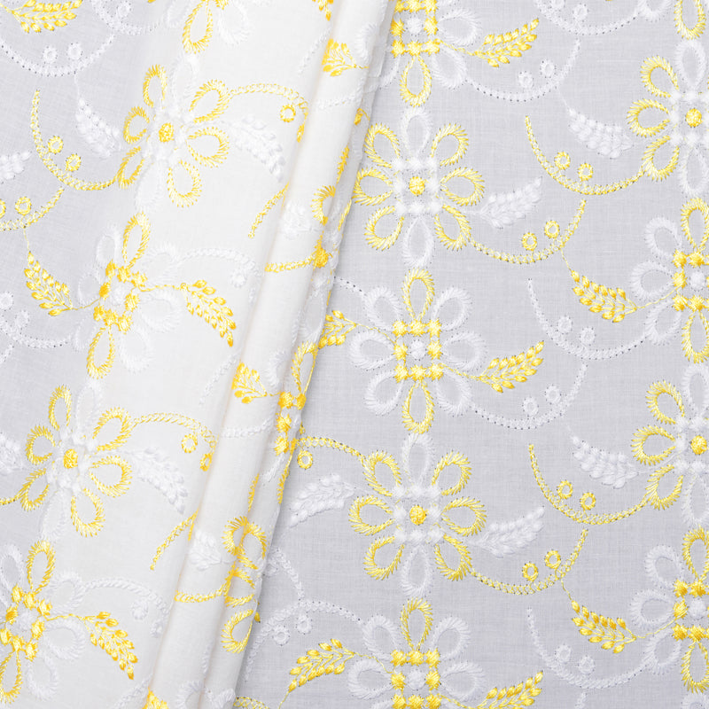 Noah Multi Yellow Scallop Hakoba Fabric