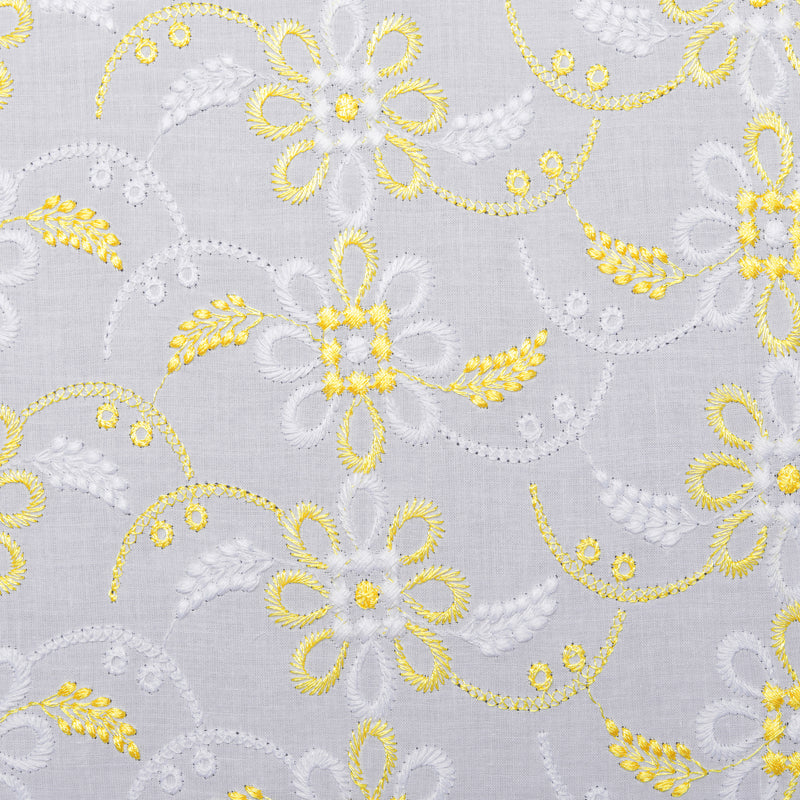 Noah Multi Yellow Scallop Hakoba Fabric