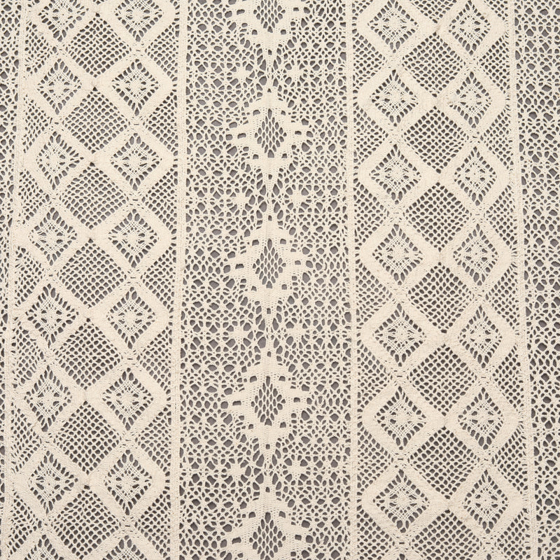 Off White Crochet Fabric Four