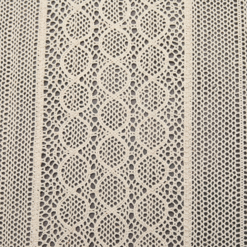 Off White Crochet Fabric Six