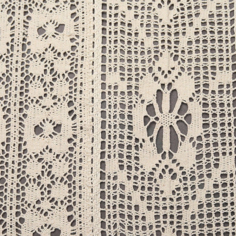 Off White Crochet Fabric Three