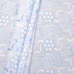 Oma Multi Blue Scallop Hakoba Fabric