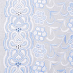 Oma Multi Blue Scallop Hakoba Fabric