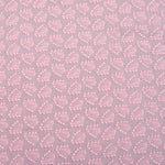 Pink Allium Embroidered Hakoba Fabric