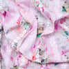 Pink Floral Abstract Hakoba Fabric