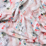 Plum Floral Abstract Hakoba Fabric