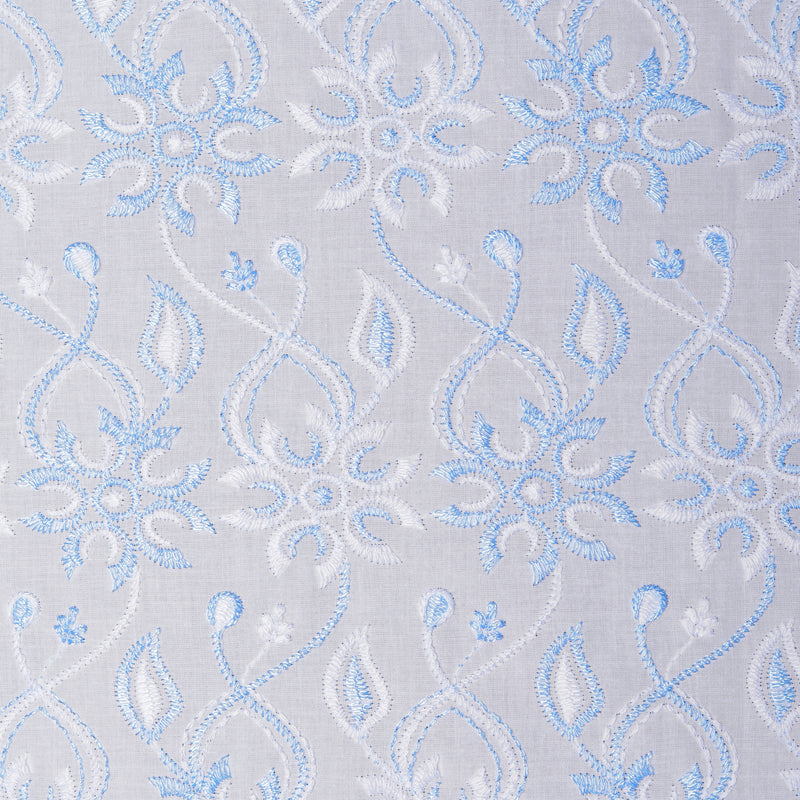 Prius Multi Blue Scallop Hakoba Fabric