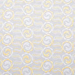 Qua Multi Yellow Scallop Hakoba Fabric