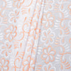 Raha Multi Peach Scallop Hakoba Fabric