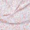 Raha Multi Peach Scallop Hakoba Fabric