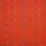 Red Premium Cotton Schiffli Fabric