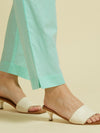 SEA GREEN HAKOBA KURTA SET