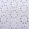 White Round Cutwork Premium Hakoba Fabric