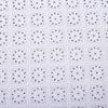 White Square Cutwork Premium Hakoba Fabric