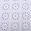 White Square Cutwork Premium Hakoba Fabric