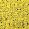 Yellow Premium Cotton Schiffli Fabric