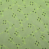 Green Bindi Embroidered Premium Cotton Fabric