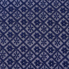 Hakoba Navy Blue Georgette Embroidered Fabric