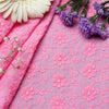 Hakoba Pink Floral Embroidered Fabric