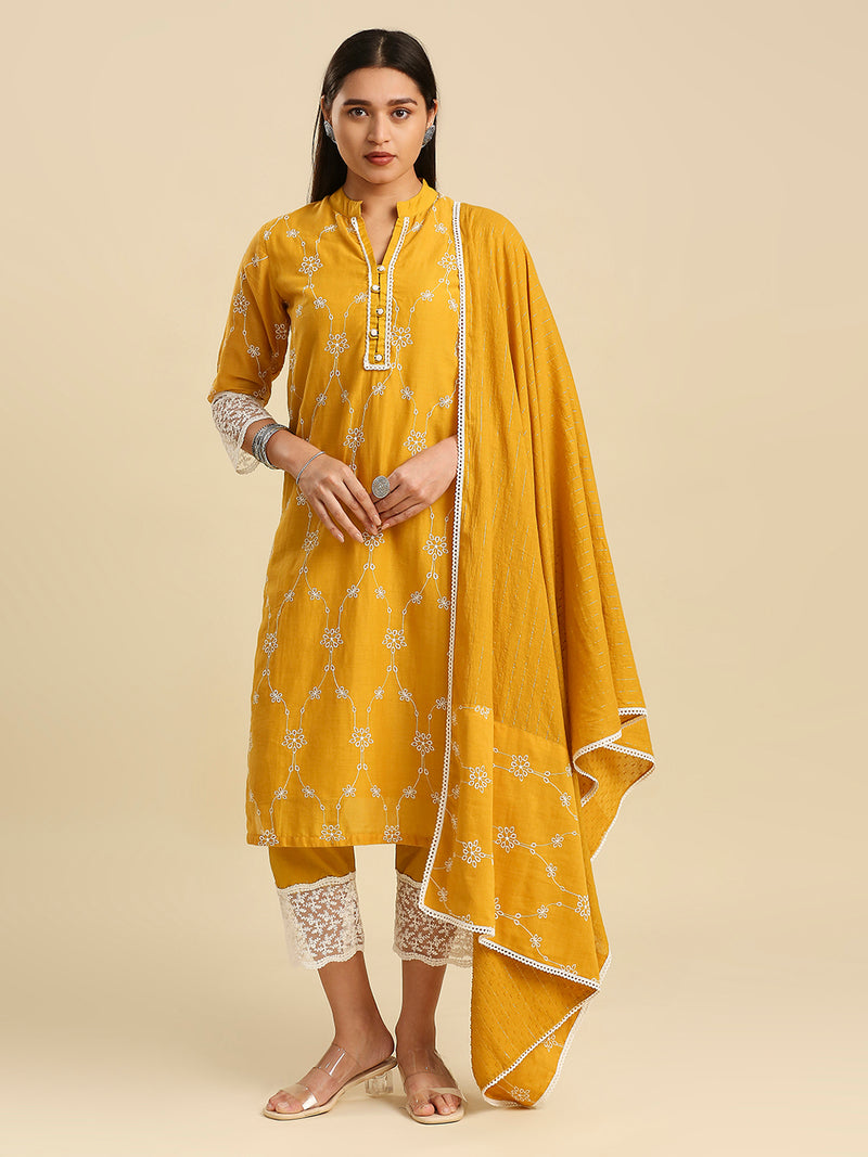 Buy Multicolored Kurta Suit Sets for Women by W Online | Ajio.com