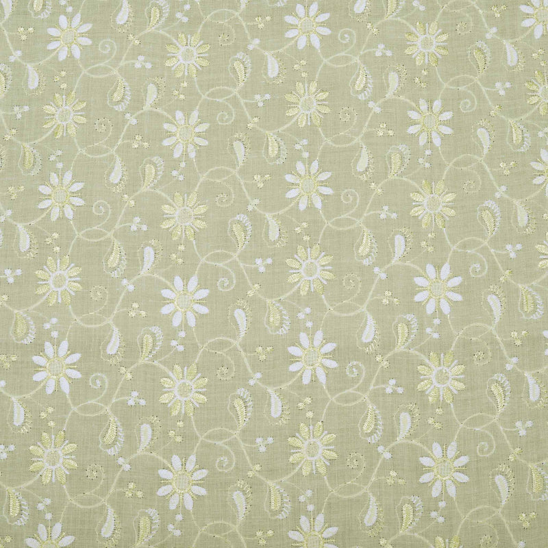 Lemon Dual Tone Flea Hakoba Fabric