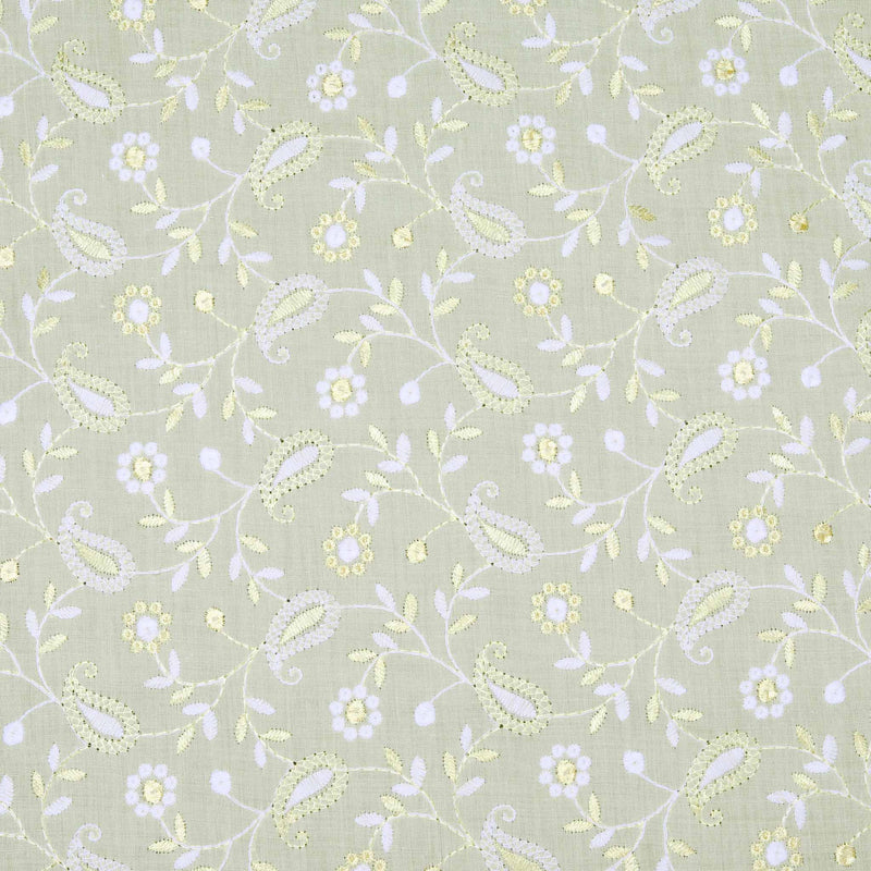 Lemon  Dual Tone Pea Hakoba Fabric