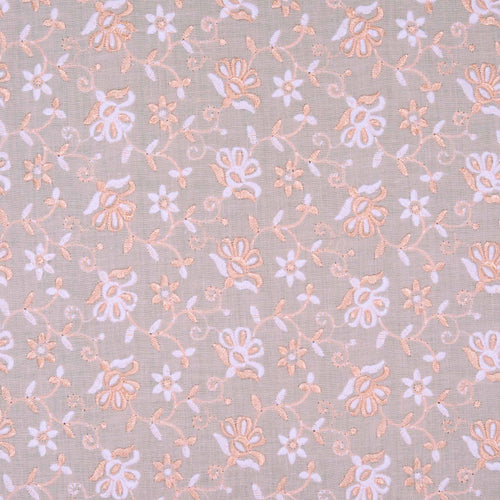 Peach Dual Tone Raga Hakoba Fabric