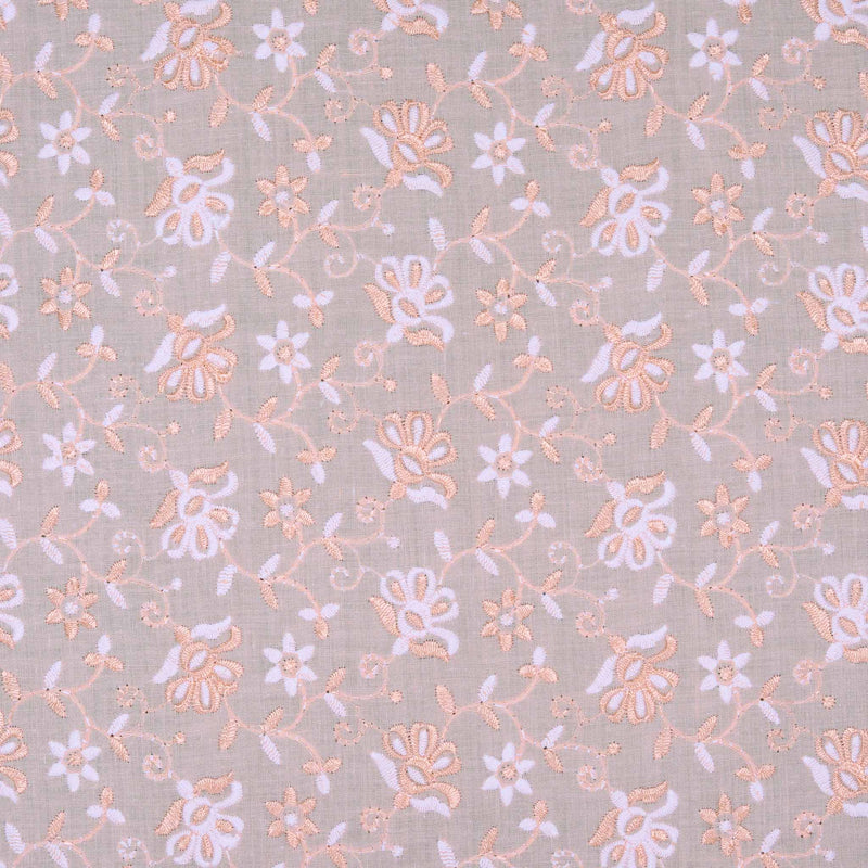 Peach Dual Tone Raga Hakoba Fabric