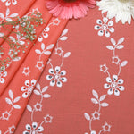 Petunia Pink Floral Mul Fabric