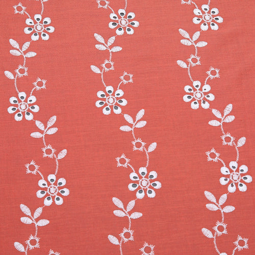 Petunia Pink Floral Mul Fabric