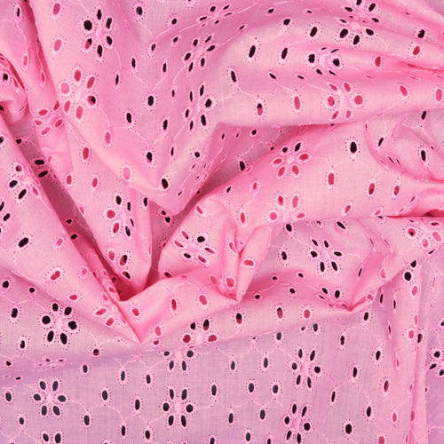 Pink Booti Cotton Hakoba Fabric