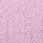 Pink Diamond Embroidered Premium Cotton Fabric
