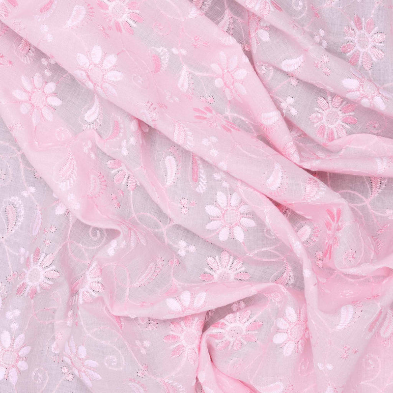 Light Pink Dual Tone Flea Hakoba Fabric