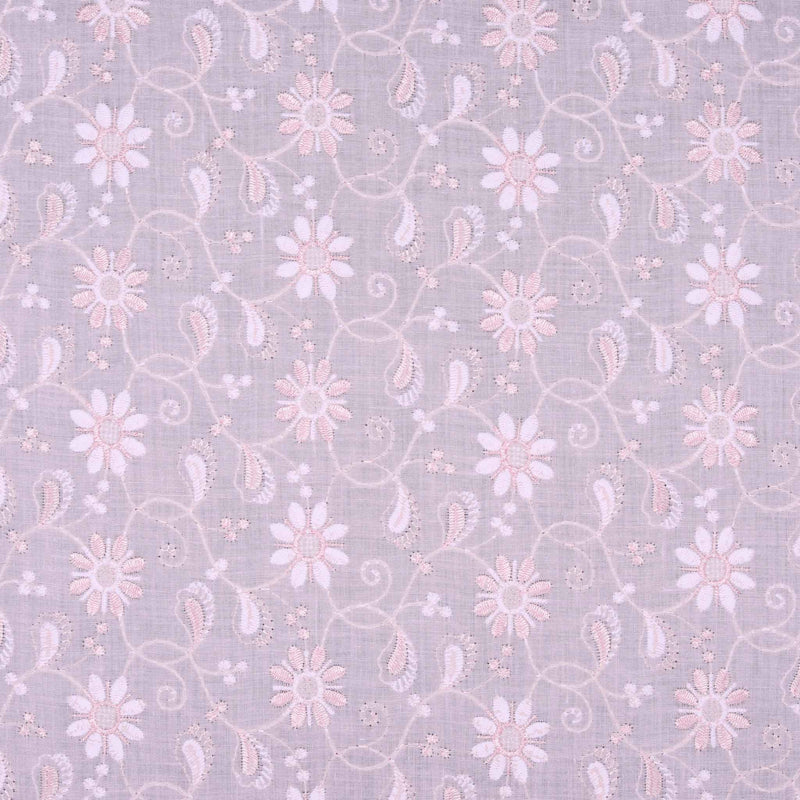 Light Pink Dual Tone Flea Hakoba Fabric