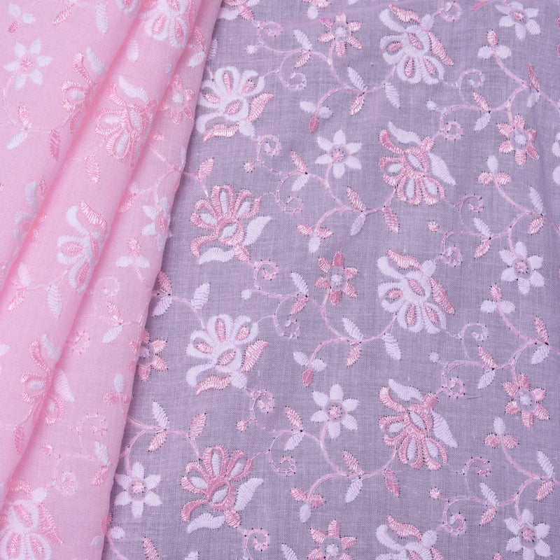 Pink Dual Tone Raga Hakoba Fabric