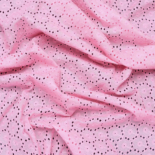 Pink Flower Cotton Hakoba Fabric