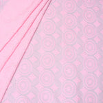 Pink Hues Embroidered Premium Cotton Fabric