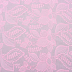 Pink Petals Embroidered Premium Cotton Fabric