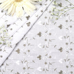 White Earl Embroidered Cotton Fabric