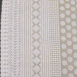 Yellow Border Embroidered Cotton Fabric