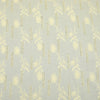 Yellow Flora Bar Embroidered Premium Cotton Fabric