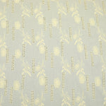 Yellow Flora Bar Embroidered Premium Cotton Fabric
