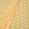 Yellow Flower Cotton Hakoba Fabric